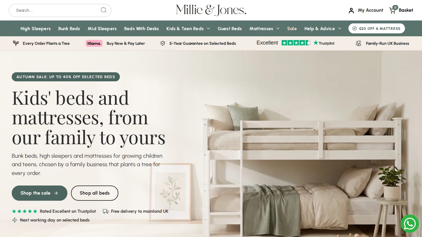 Homepage of Millie and Jones